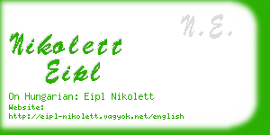 nikolett eipl business card